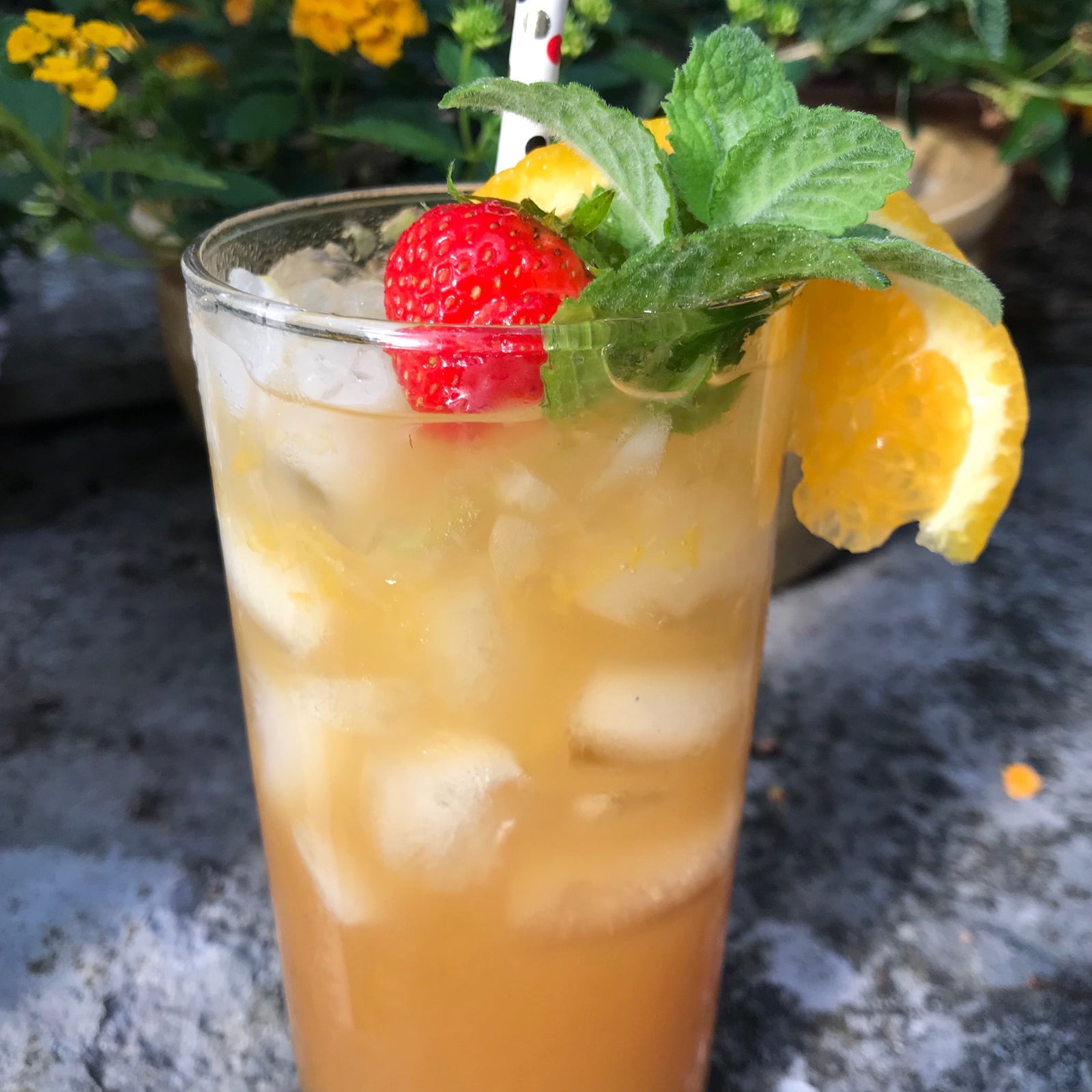 Strawberry Sherry Cobbler