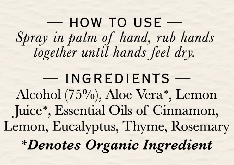 Natural Hand Cleanser